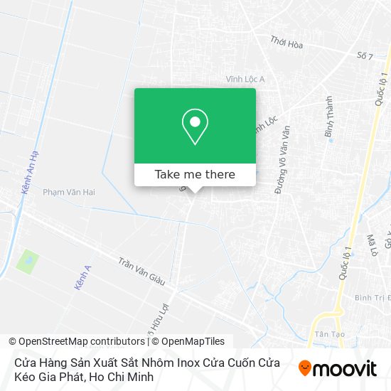 Cửa Hàng Sản Xuất Sắt Nhôm Inox Cửa Cuốn Cửa Kéo Gia Phát map