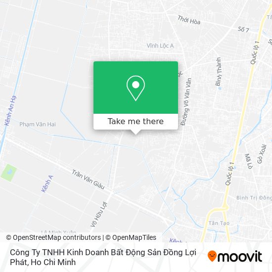 Công Ty TNHH Kinh Doanh Bất Động Sản Đồng Lợi Phát map