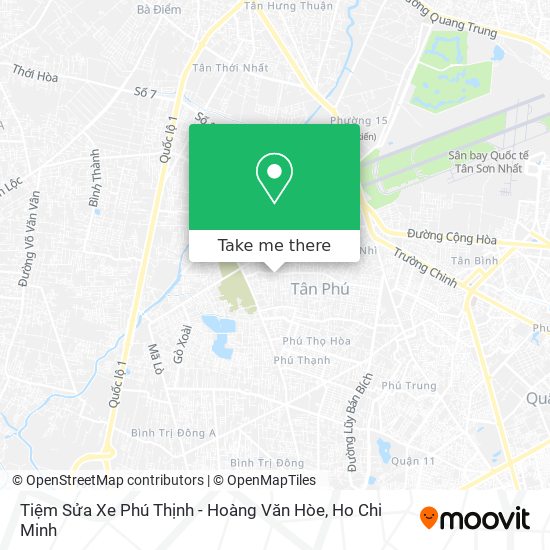 Tiệm Sửa Xe Phú Thịnh - Hoàng Văn Hòe map