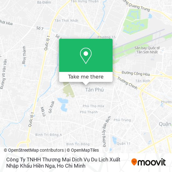 Công Ty TNHH Thương Mại Dịch Vụ Du Lịch Xuất Nhập Khẩu Hiền Nga map