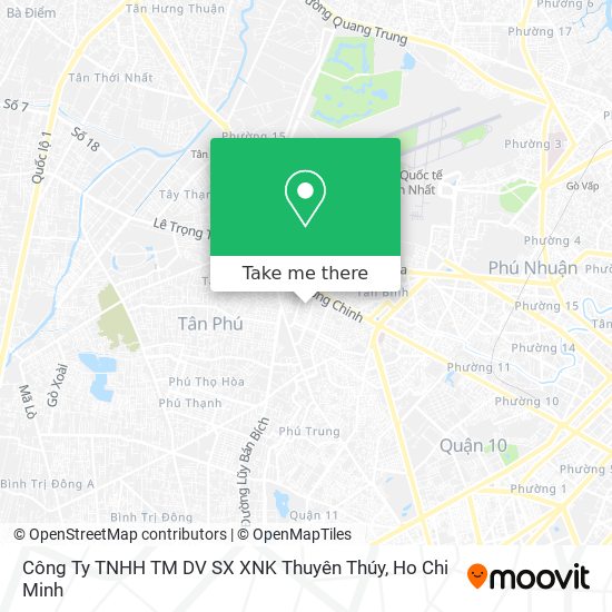 Công Ty TNHH TM DV SX XNK Thuyên Thúy map