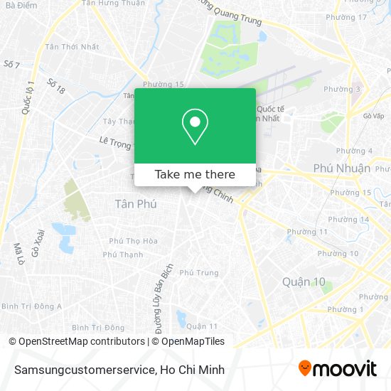 Samsungcustomerservice map