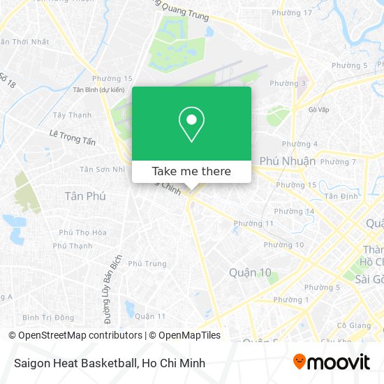 Saigon Heat Basketball map