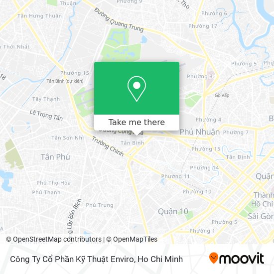 Công Ty Cổ Phần Kỹ Thuật Enviro map