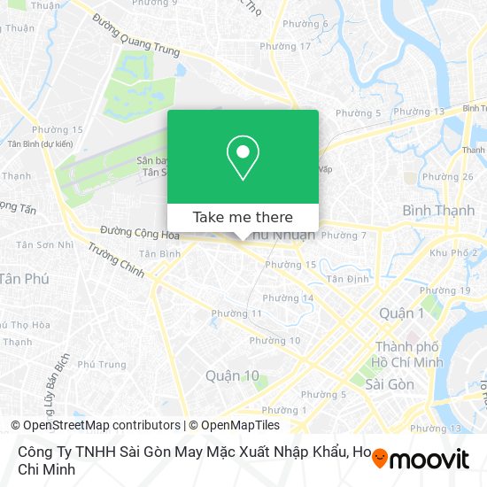 Công Ty TNHH Sài Gòn May Mặc Xuất Nhập Khẩu map