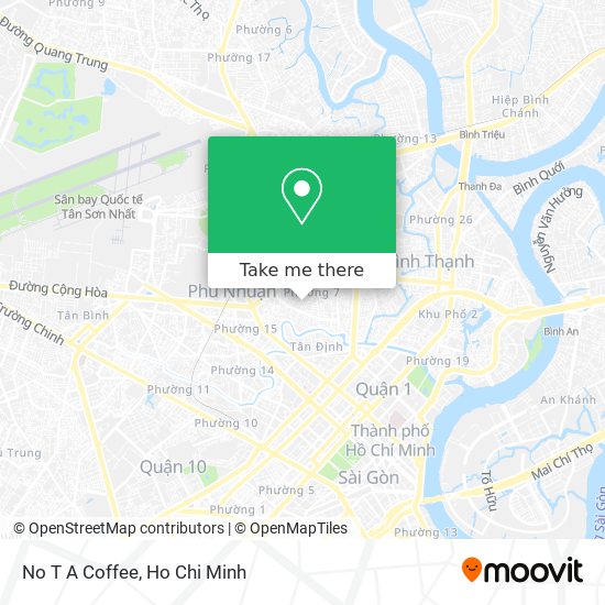 No T A Coffee map