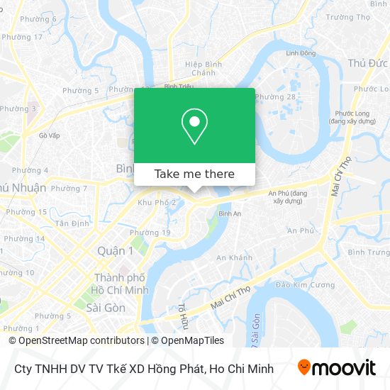 Cty TNHH DV TV Tkế XD Hồng Phát map