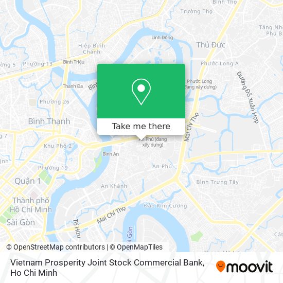 Vietnam Prosperity Joint Stock Commercial Bank map