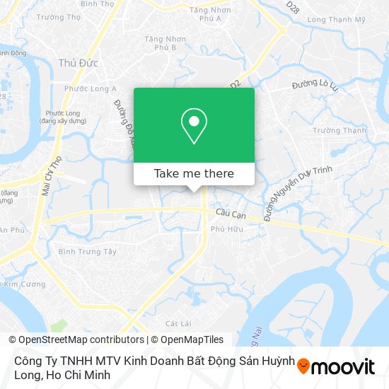 Công Ty TNHH MTV Kinh Doanh Bất Động Sản Huỳnh Long map