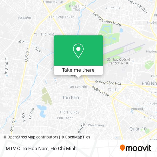 MTV Ô Tô Hoa Nam map