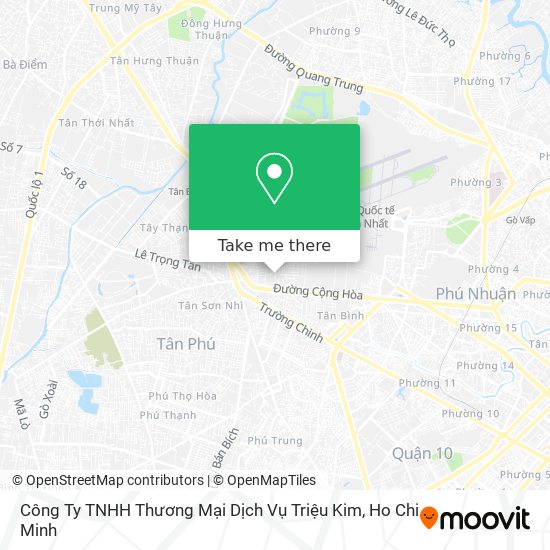 Công Ty TNHH Thương Mại Dịch Vụ Triệu Kim map