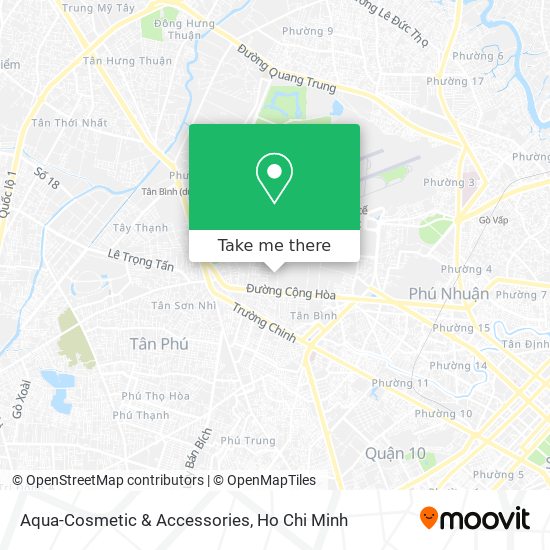 Aqua-Cosmetic & Accessories map