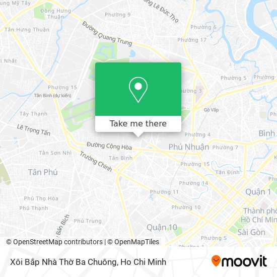 Xôi Bắp Nhà Thờ Ba Chuông map