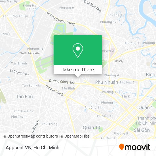 Appcent.VN map