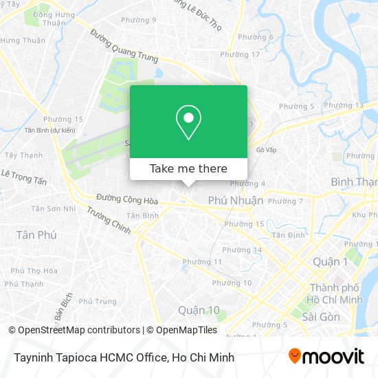 Tayninh Tapioca HCMC Office map