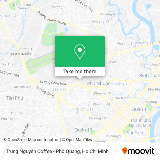 Trung Nguyên Coffee - Phổ Quang map