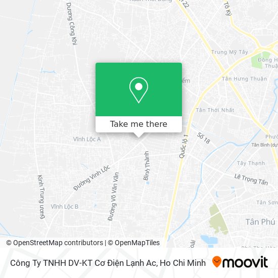 Công Ty TNHH DV-KT Cơ Điện Lạnh Ac map