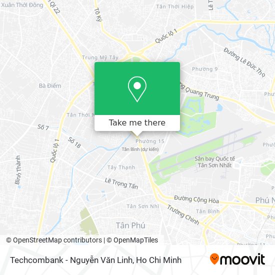 Techcombank - Nguyễn Văn Linh map