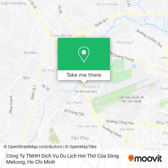 Công Ty TNHH Dịch Vụ Du Lịch Hơi Thở Của Sông Mekong map