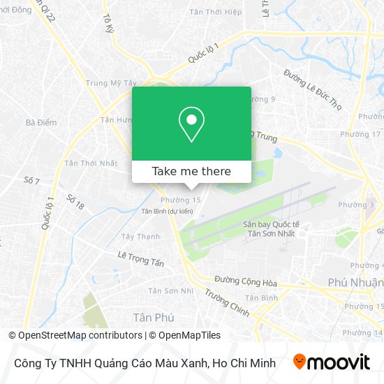 Công Ty TNHH Quảng Cáo Màu Xanh map