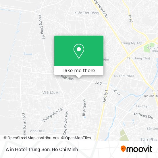 A in Hotel Trung Son map