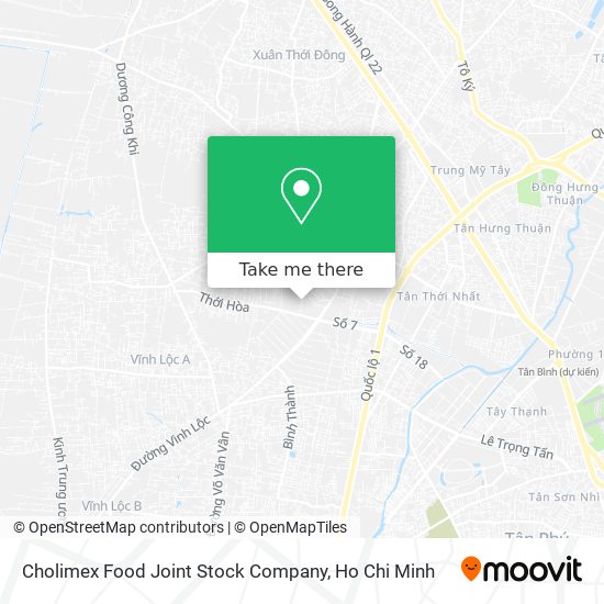 Cholimex Food Joint Stock Company map