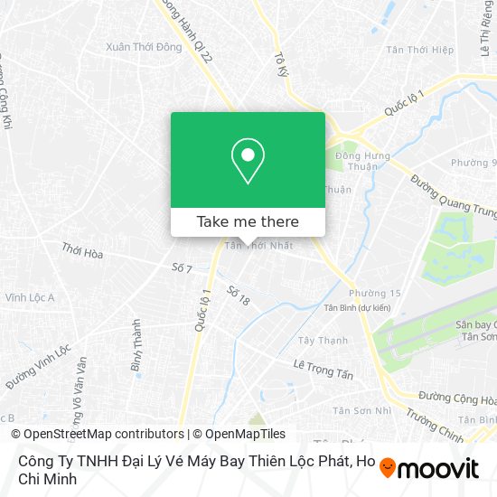 Công Ty TNHH Đại Lý Vé Máy Bay Thiên Lộc Phát map