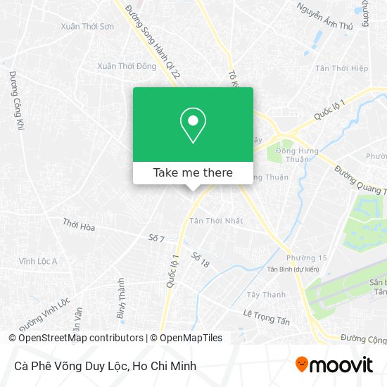 Cà Phê Võng Duy Lộc map