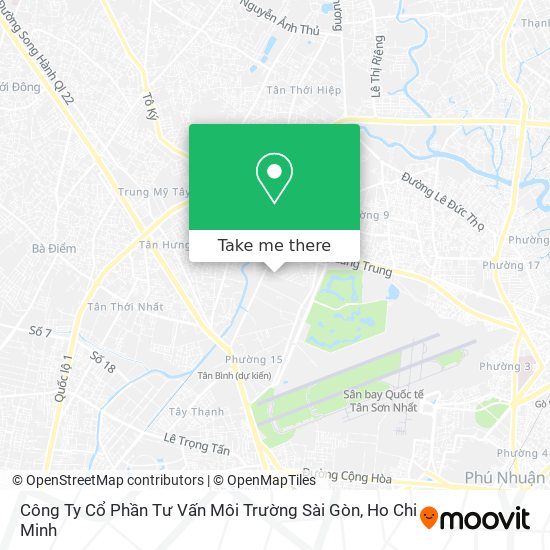 Công Ty Cổ Phần Tư Vấn Môi Trường Sài Gòn map