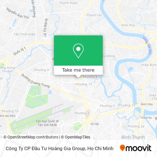 Công Ty CP Đầu Tư Hoàng Gia Group map