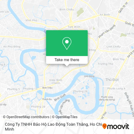 Công Ty TNHH Bảo Hộ Lao Động Toàn Thắng map