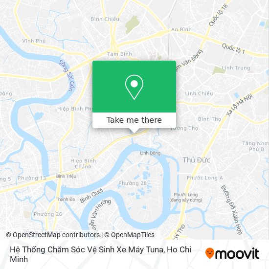 Hệ Thống Chăm Sóc Vệ Sinh Xe Máy Tuna map