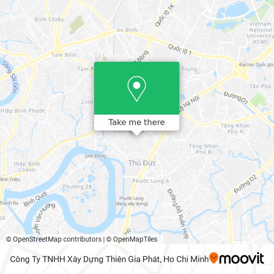 Công Ty TNHH Xây Dựng Thiên Gia Phát map