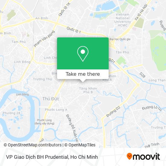 VP Giao Dịch BH Prudential map