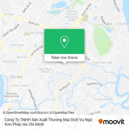 Công Ty TNHH Sản Xuất Thương Mại Dịch Vụ Ngũ Kim Phát map