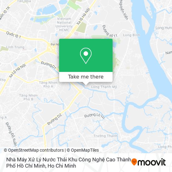 Nhà Máy Xử Lý Nước Thải Khu Công Nghệ Cao Thành Phố Hồ Chí Minh map