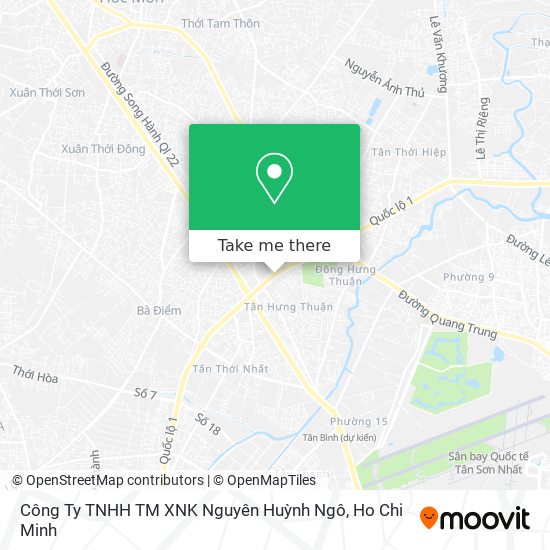 Công Ty TNHH TM XNK Nguyên Huỳnh Ngô map