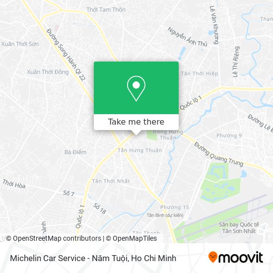 Michelin Car Service - Năm Tuội map