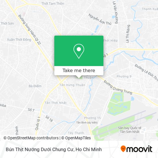 Bún Thịt Nướng Dưới Chung Cư map