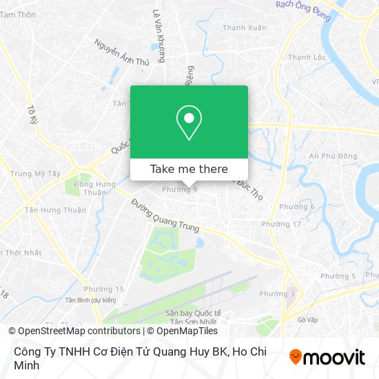 Công Ty TNHH Cơ Điện Tử Quang Huy BK map