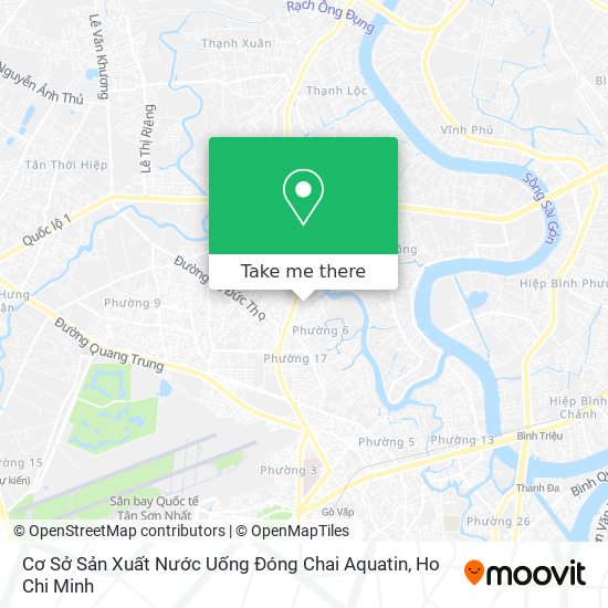 Cơ Sở Sản Xuất Nước Uống Đóng Chai Aquatin map