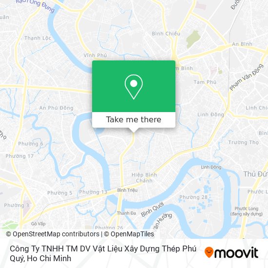 Công Ty TNHH TM DV Vật Liệu Xây Dựng Thép Phú Quý map