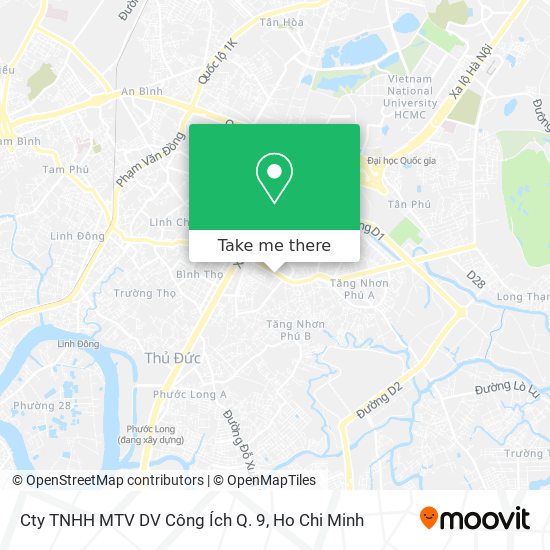 Cty TNHH MTV DV Công Ích Q. 9 map