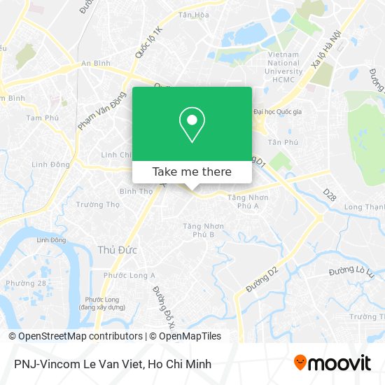 PNJ-Vincom Le Van Viet map