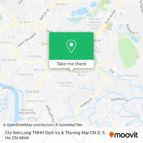 Cty Sơn Long TNHH Dịch Vụ & Thương Mại-CN Q. 9 map