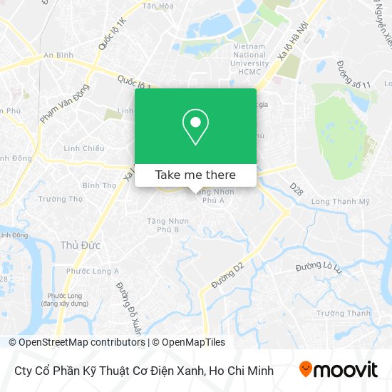 Cty Cổ Phần Kỹ Thuật Cơ Điện Xanh map