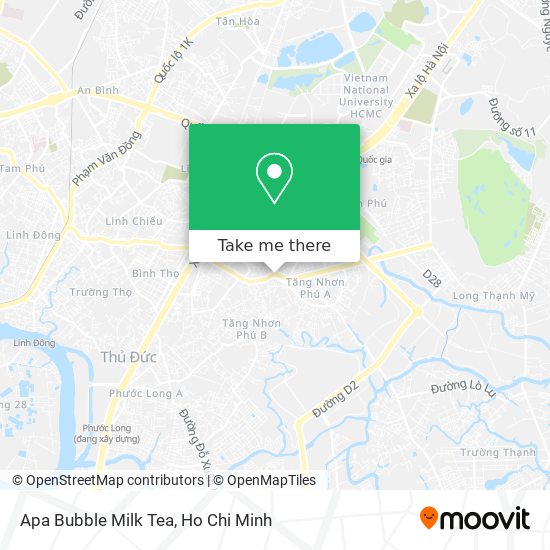 Apa Bubble Milk Tea map