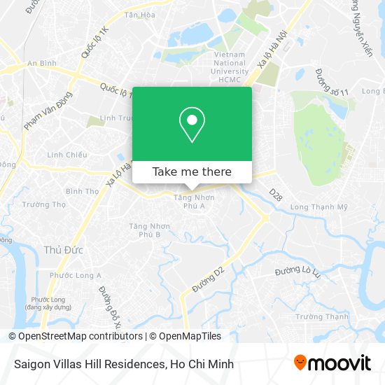 Saigon Villas Hill Residences map