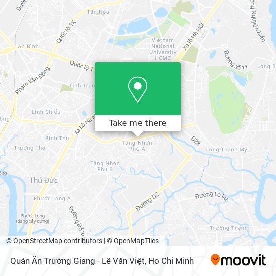 Quán Ăn Trường Giang - Lê Văn Việt map