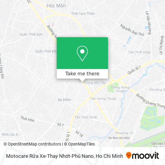 Motocare Rửa Xe-Thay Nhớt-Phủ Nano map